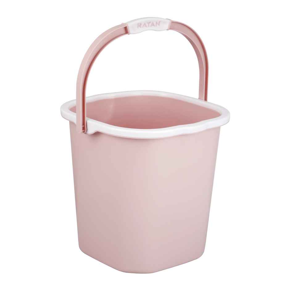 Ratan Plasticware Premia Bucket | 18 L | Diaso Pink