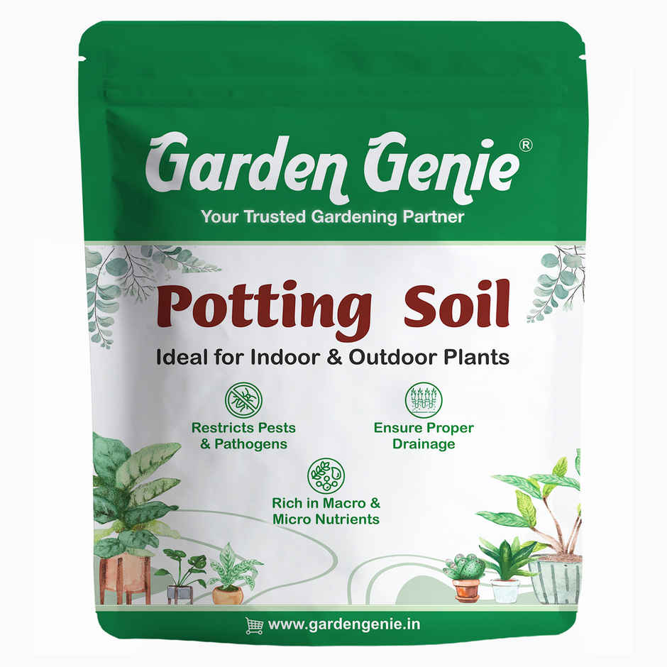 Garden Genie Potting Soil Mix for plants | Organic Garden Plant Soil for All Types of Plants