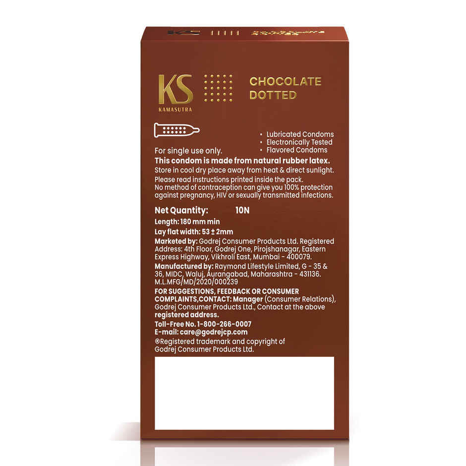 KamaSutra Extra Dotted Chocolate Condoms for Men