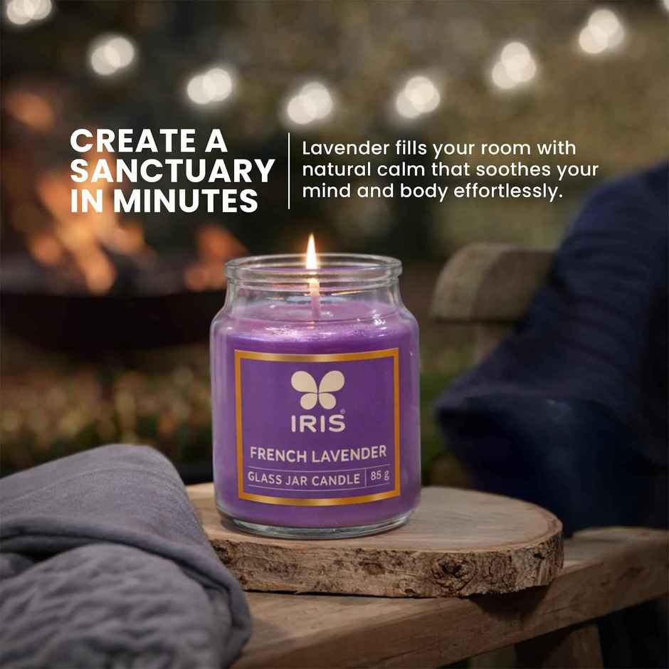 IRIS French Lavender Fragranced Yankee Jar Candle