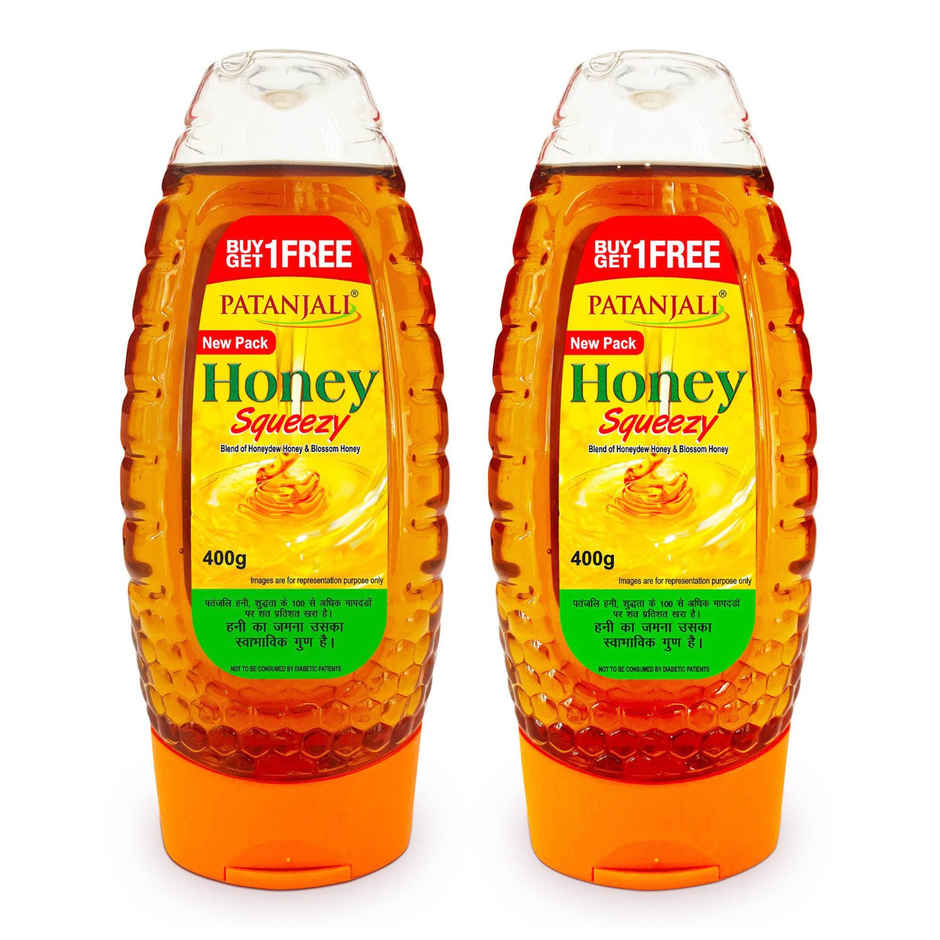 Patanjali Natural Honey Squeeze Pack- No Added Sugar