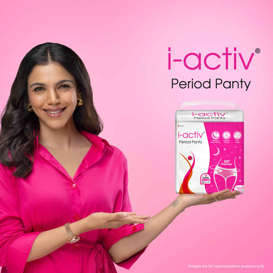i-activ Period Panty, Disposable| S-M | For First Periods Of Young Teens