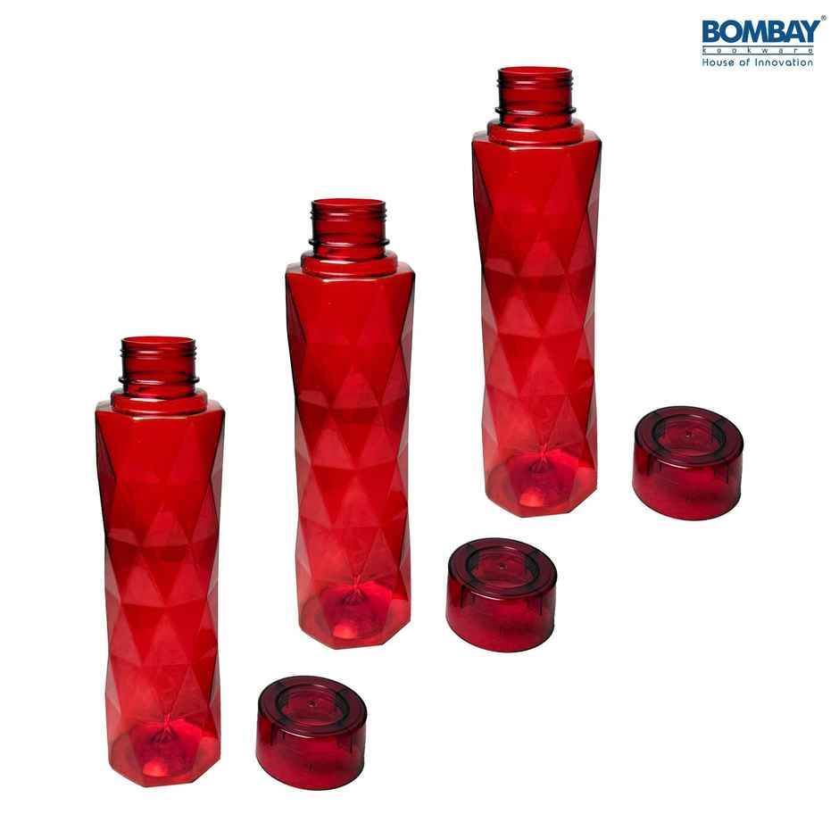 Aqua BPA-free Plastic Water Bottle | Each 1 L | Red