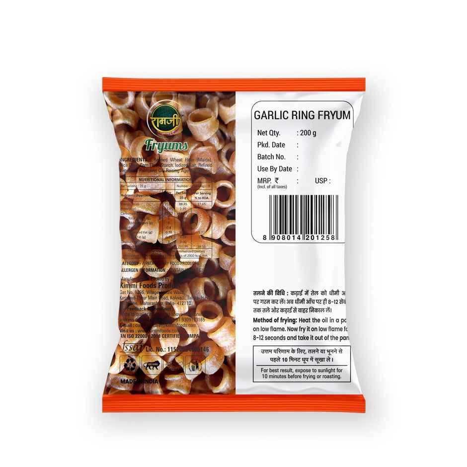 RAMJI Garlic Ring Fryums