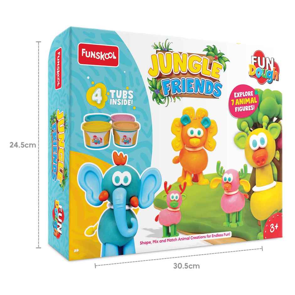 Fundough Funskool Jungle Friends, Play Dough, Child-Safe Clay