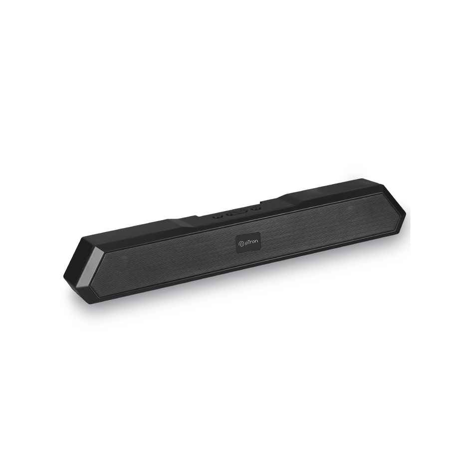 pTron Fusion Evo V4 16W Bluetooth Soundbar w/ 19Hrs Playtime, Multi-Playback Modes | Graphite Black
