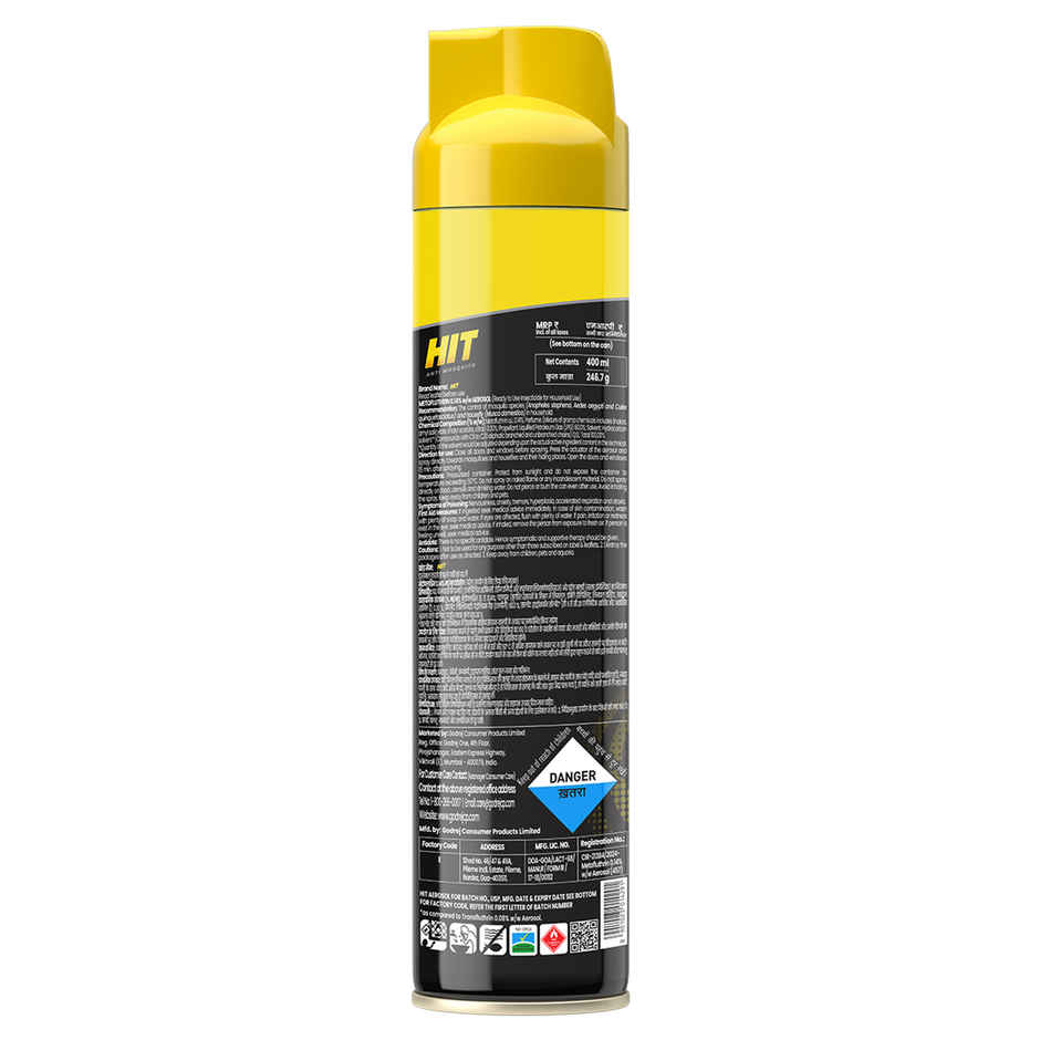 Hit Lime Fragrance Flying Insect & Mosquito Repellent Spray Combo