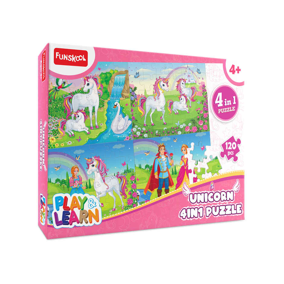 Funskool Unicorn 4 In 1 Puzzle 9555800