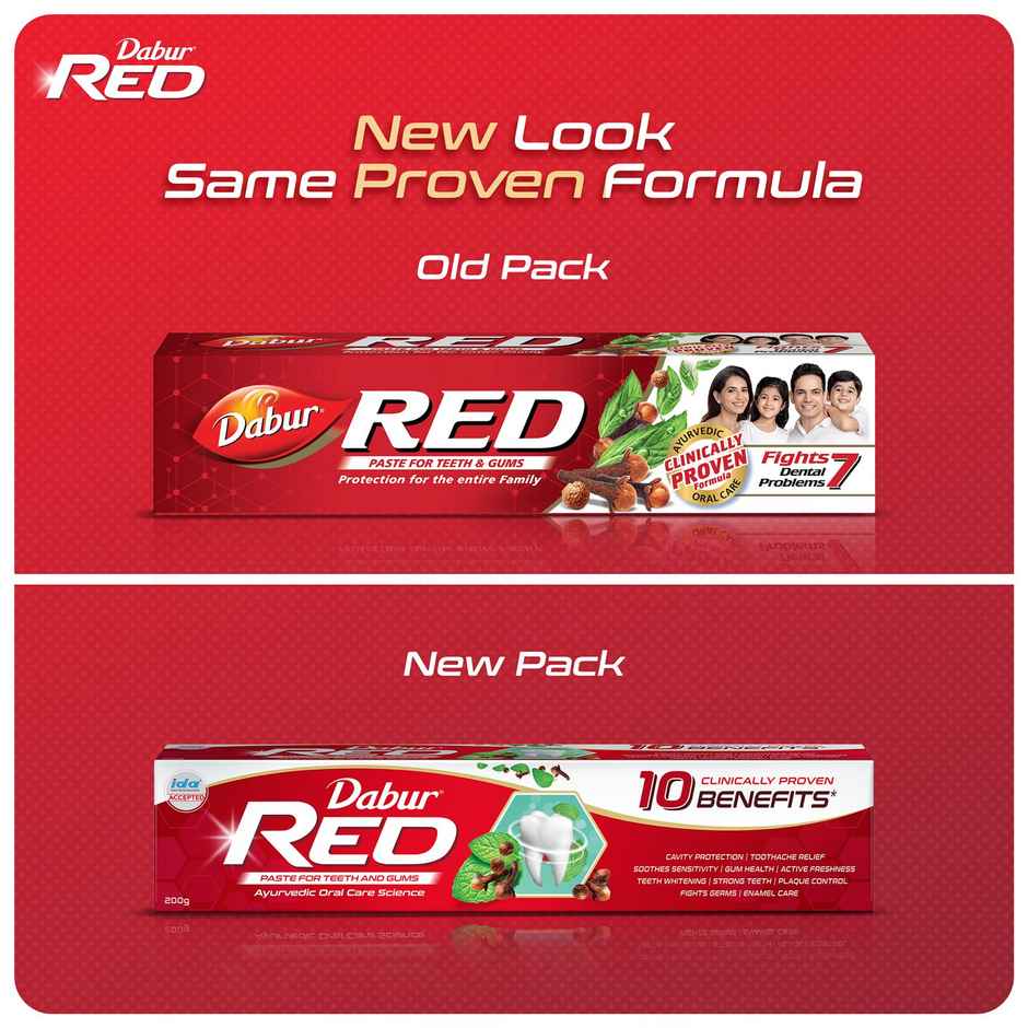 Dabur Red India's No.1 Ayurvedic Fluroide Toothpaste