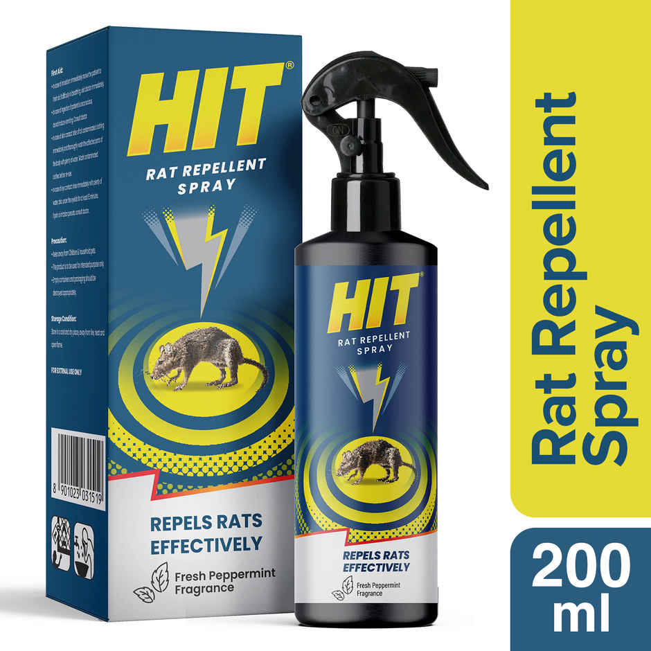HIT Rat Repellent Spray | Safe to use in Cars & Bikes