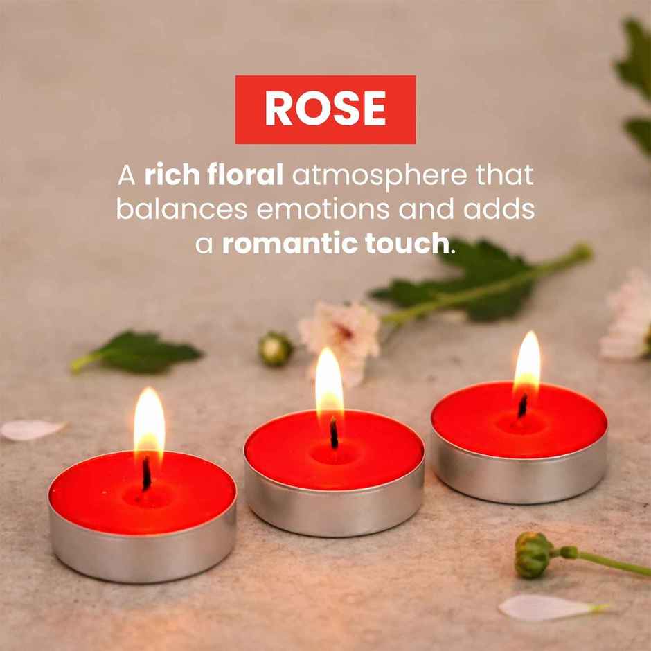 IRIS Rose Scented Tealight Candles