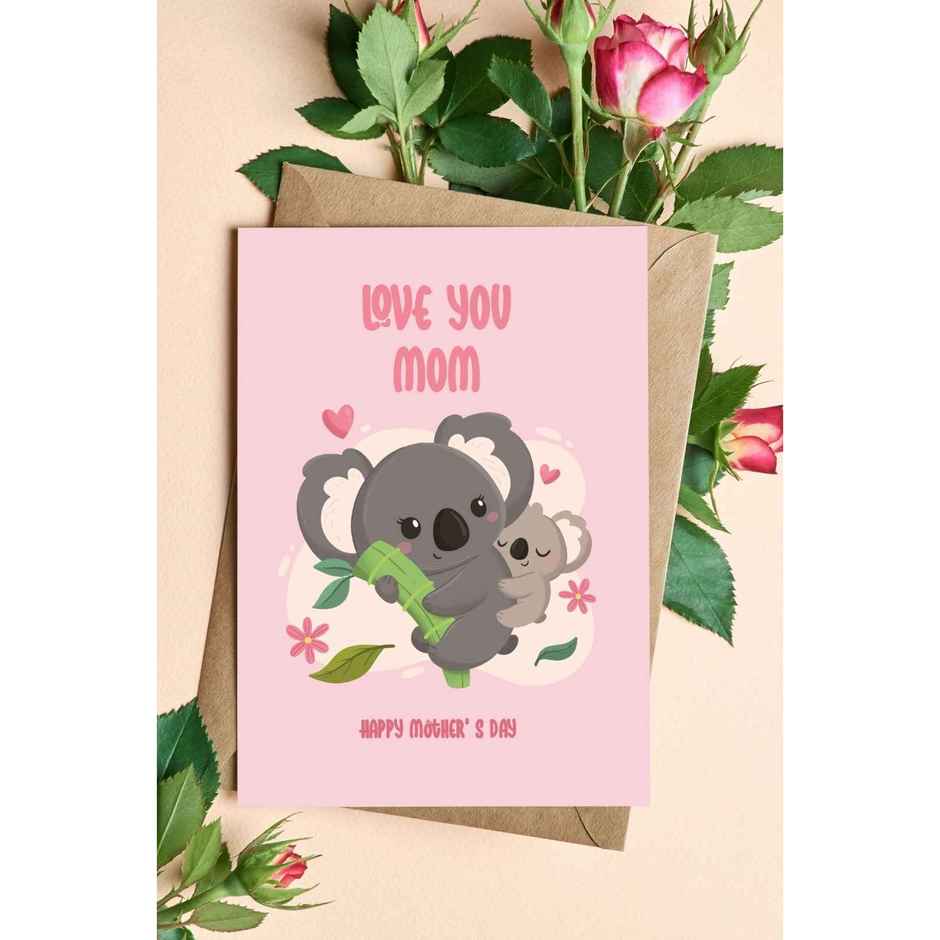 Love You Mom Greeting Card | Vibebling
