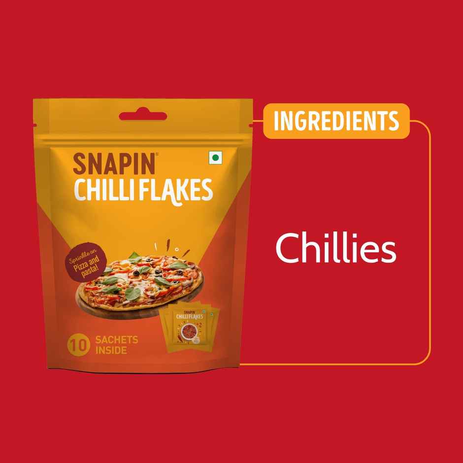 Snapin Oregano Pizza Seasoning Sachet Pouch (50g) & Snapin Chilli Flakes Sachet Pouch (20g) Combo 