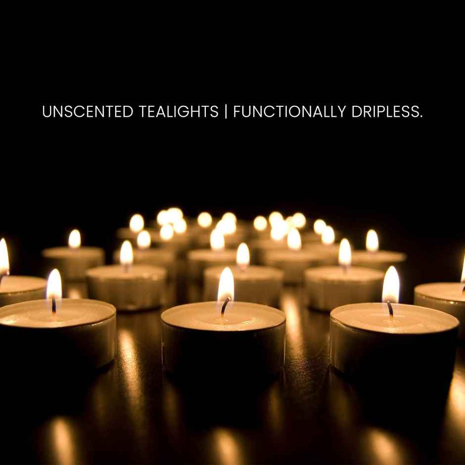 IRIS Unscented Tealight Candles