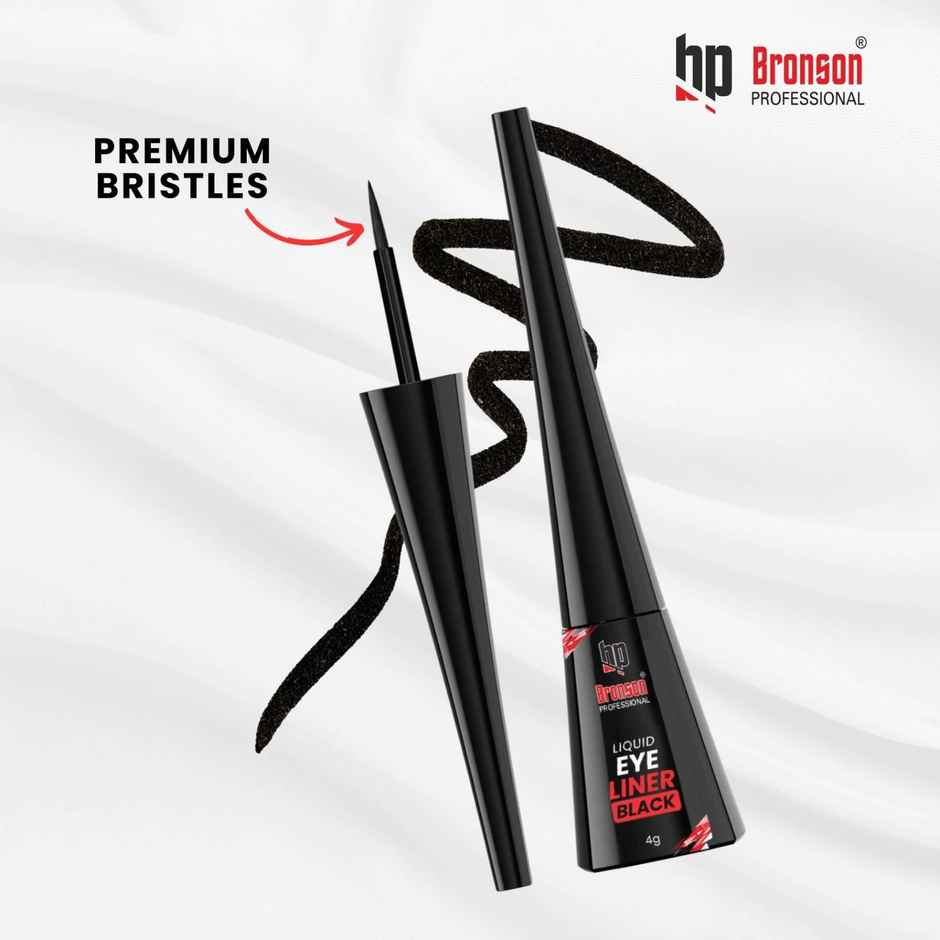 Bronson Professional Liquid Eyeliner Smudgeproof Matte Black