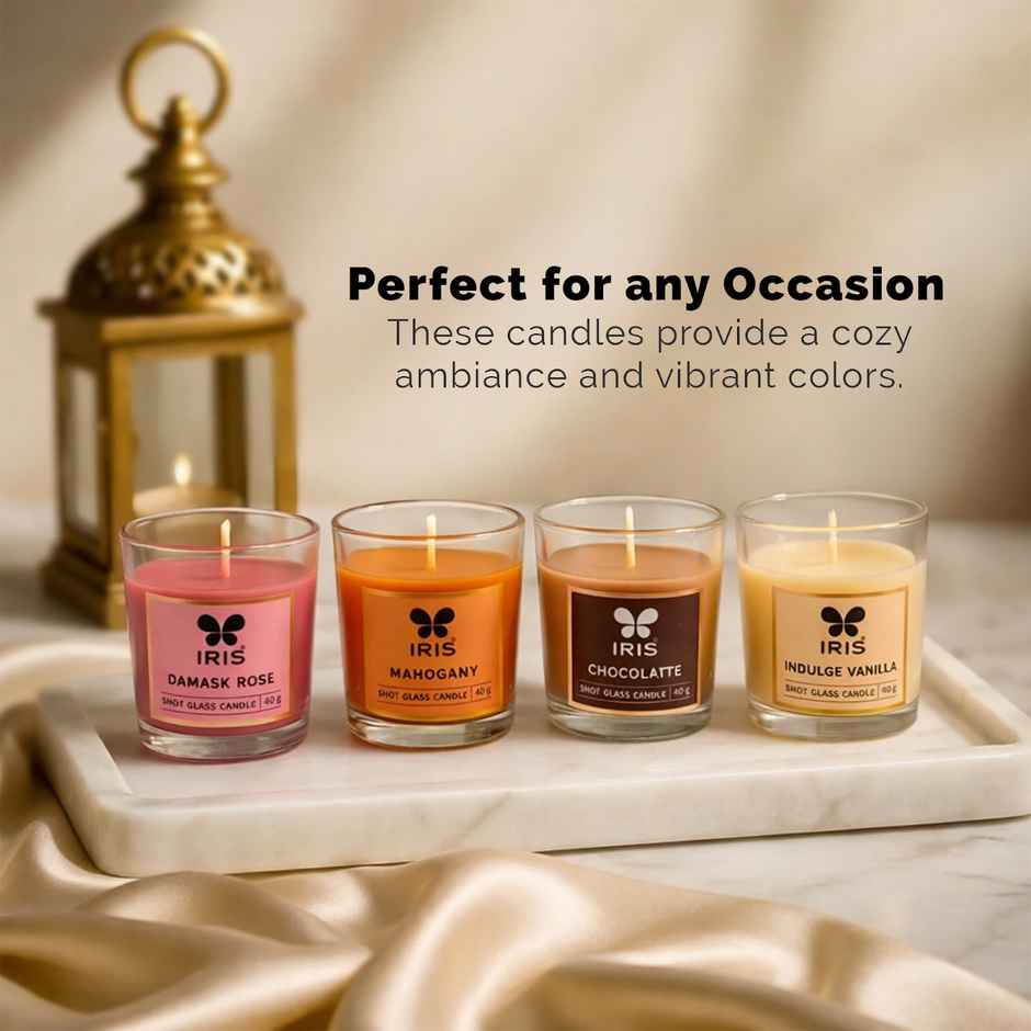 IRIS Shot Glass Candle | 40 gm each