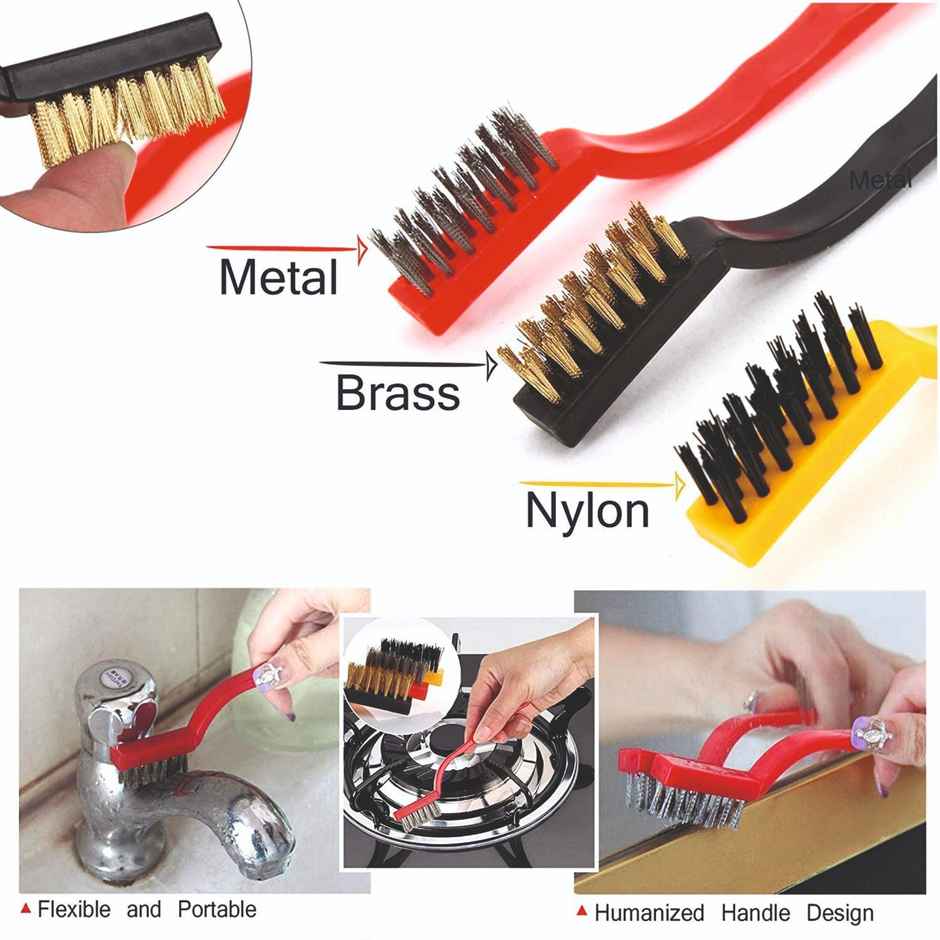 KVG Stove Cleaner | Bathroom Tap Cleaner | Hard Metal Brush | Rust Remover Brush