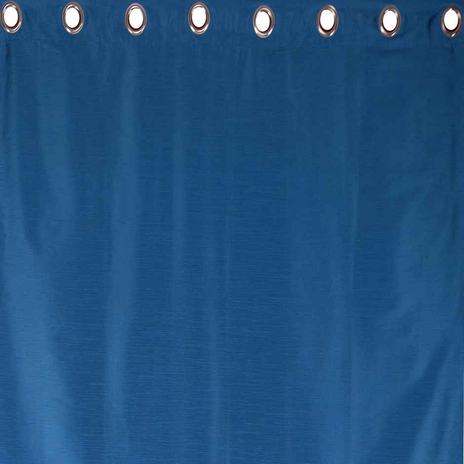 Lushomes Lined Curtain - Blue | 7.5 ft | Urban Space | Curtains for Living Room | 54 x 90 inch