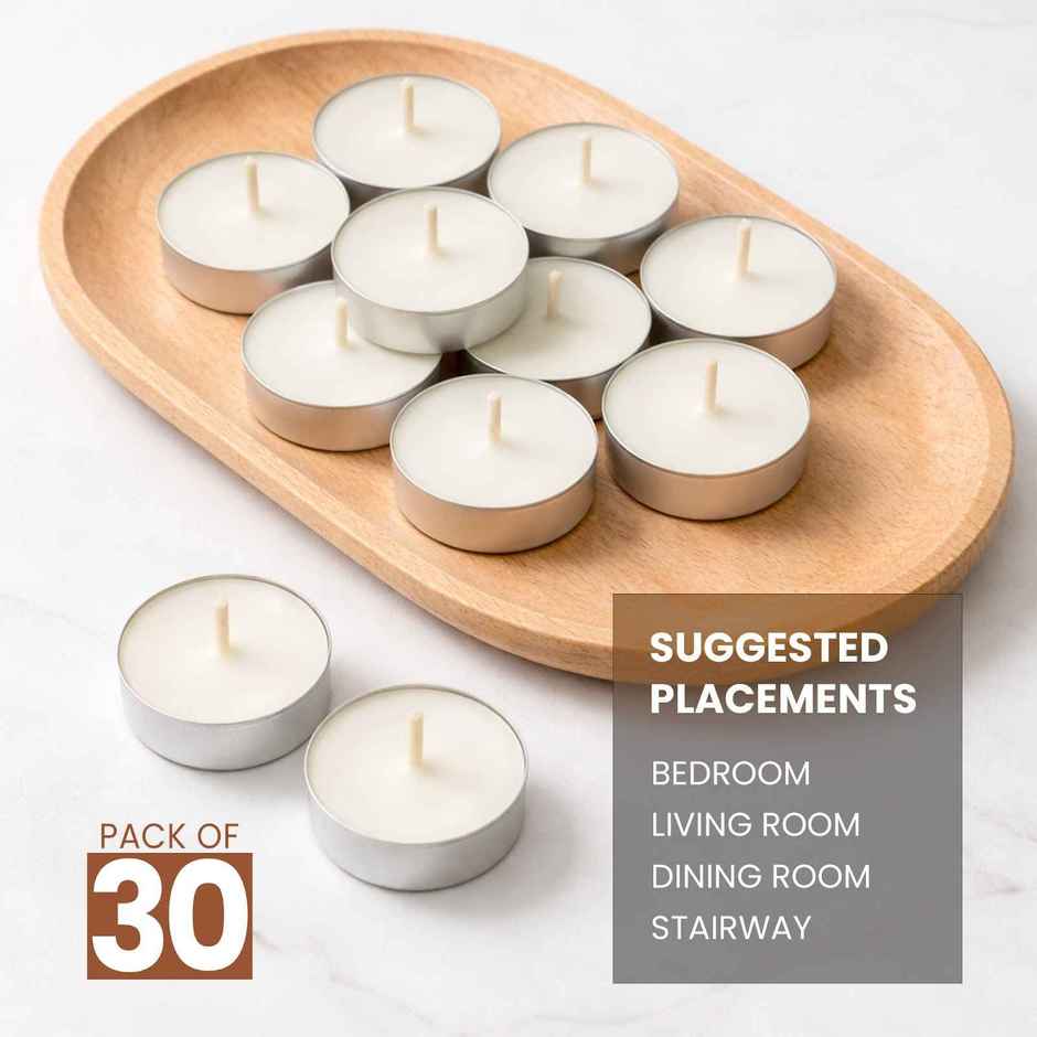 IRIS Unscented Tealight Candles