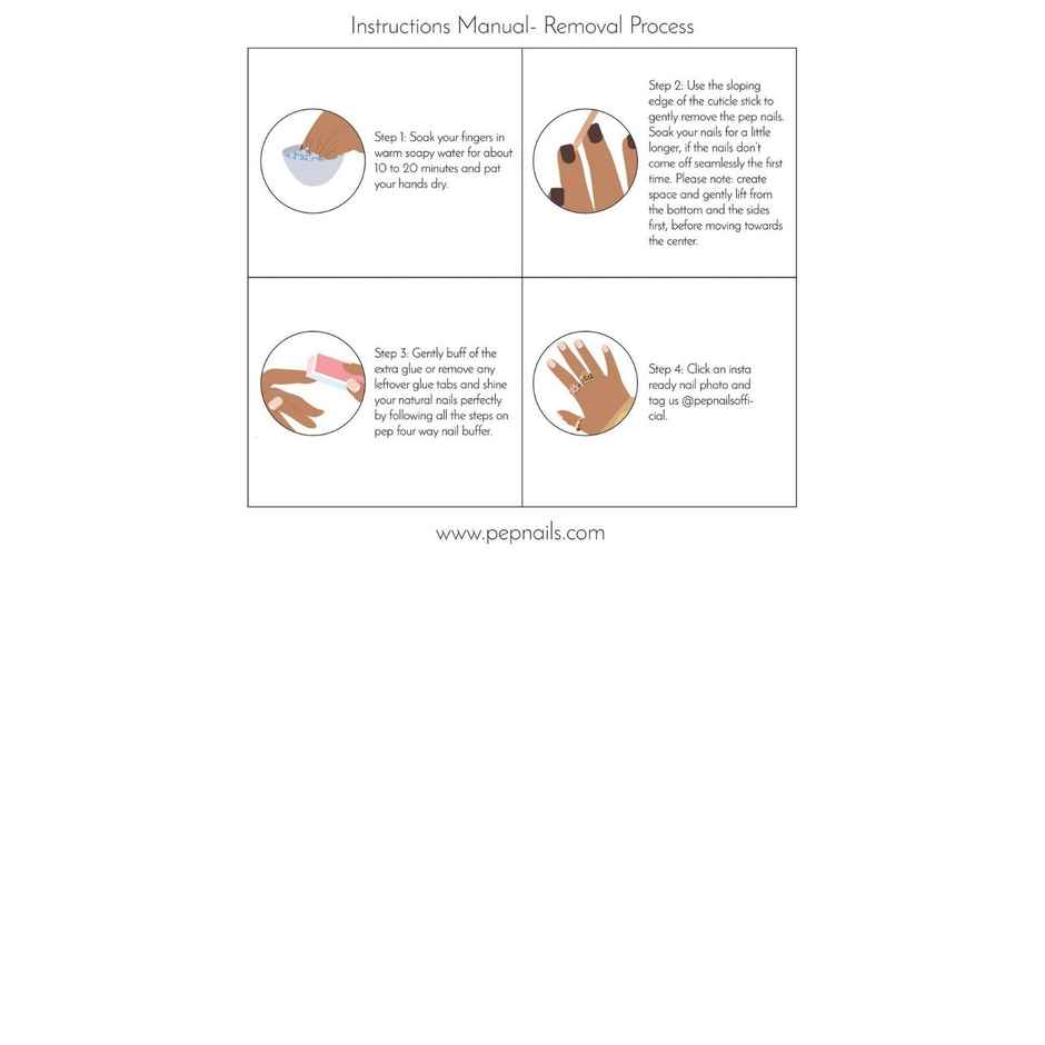 Pep Nails | Minimal | Hand Nails | Medium Round Nude | Glossy Ombre Press On Nails | 24 Tips