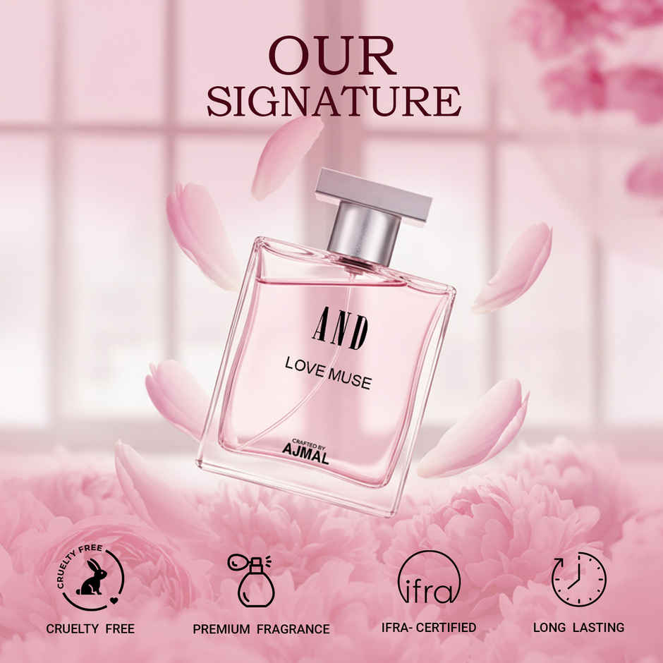 Ajmal Love Muse Eau De Perfume | Long Lasting Scent Spray Gift For Women