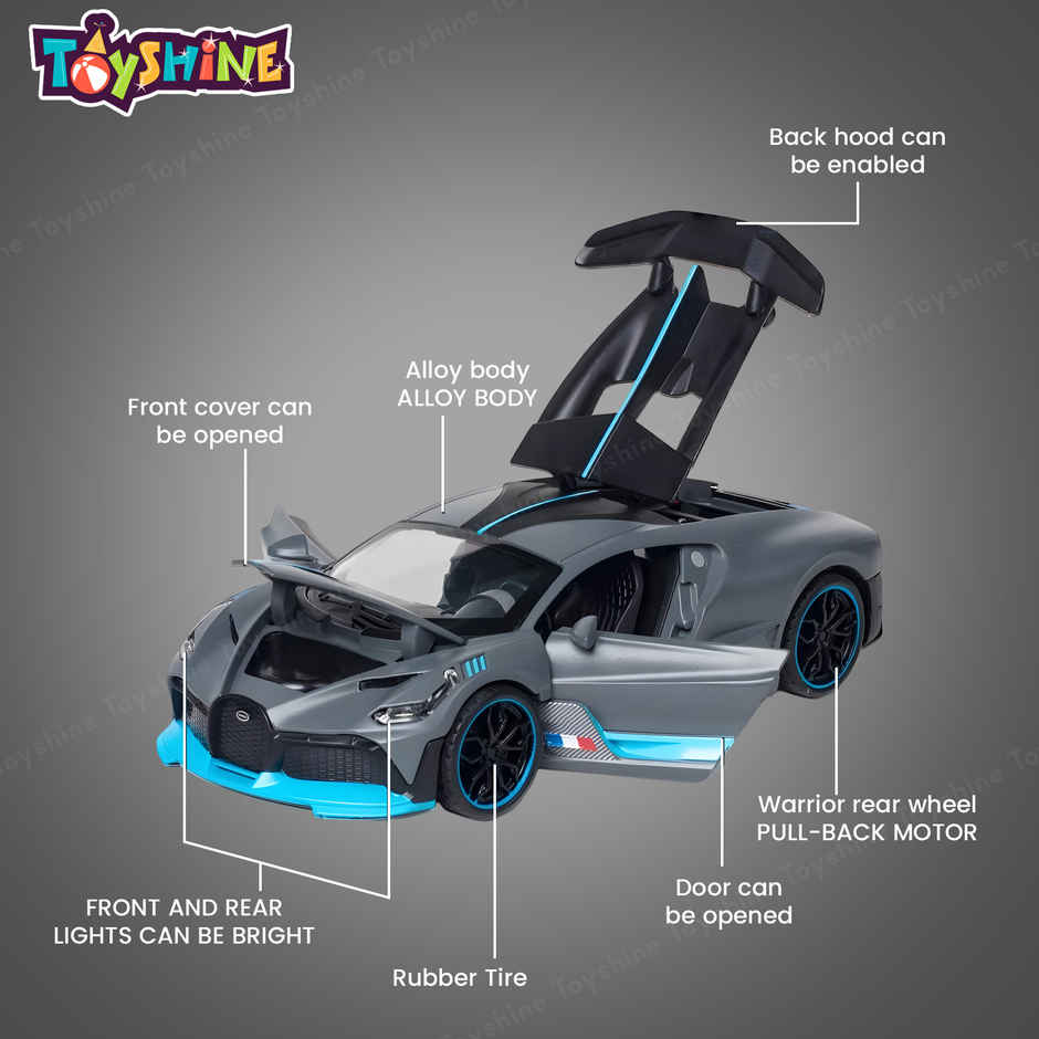 Toyshine 1:32 Scale Die Super Fast Racing Model Car with Music Lights Along with Pull Back Function