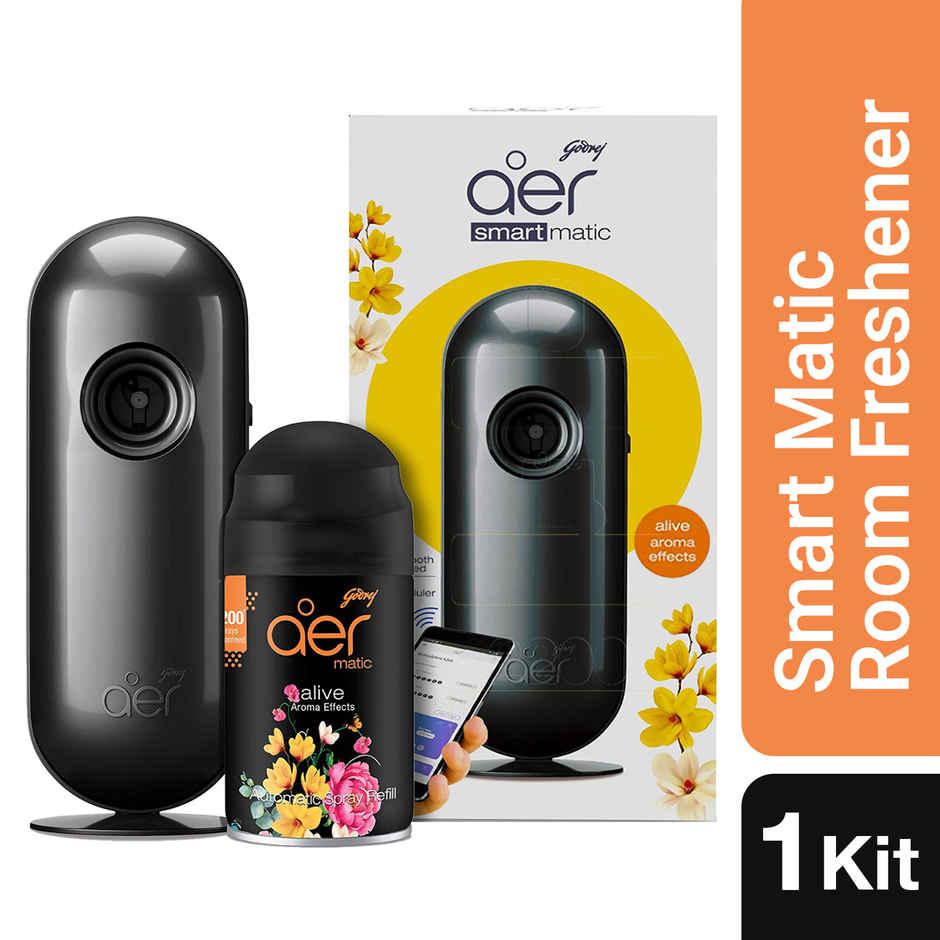 Godrej Aer Smart Matic Alive Automatic Bluetooth Enabled Room Fresheners | Machine + Refill