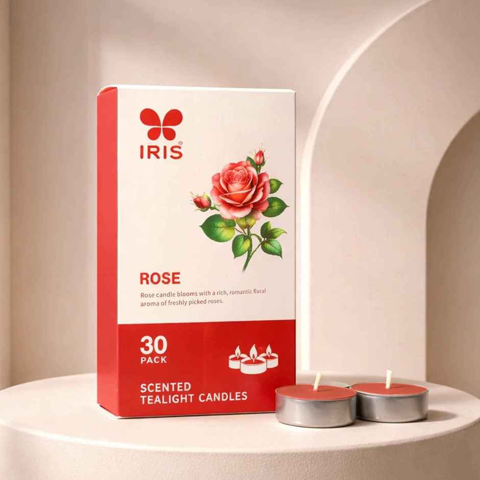 IRIS Rose Scented Tealight Candles