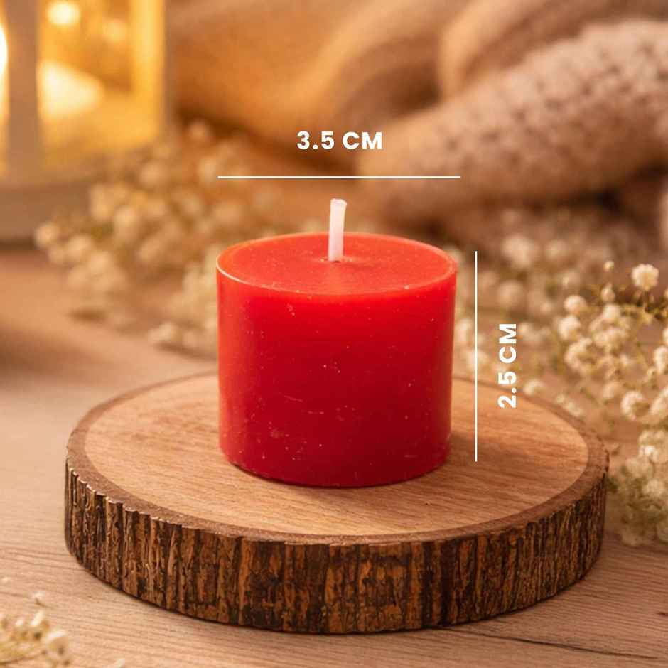 IRIS Rose Fragranced Votive Candle | Red