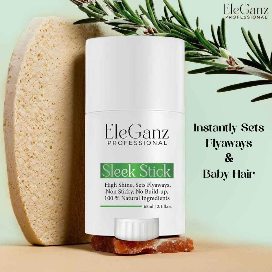 EleGanz Professional Sleek Stick | Hair Wax Stick | High Shine | Sets Flyaways | Non Sticky