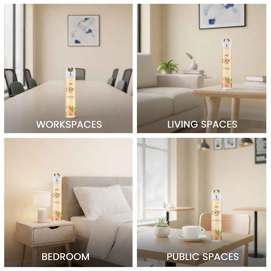 Godrej aer Spray Room Freshener for Home & Office - Sandal Bliss