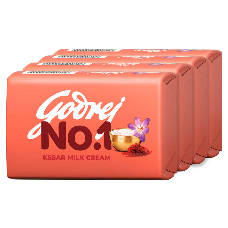 Godrej No.1 Bath Soap - Kesar & Milk Cream