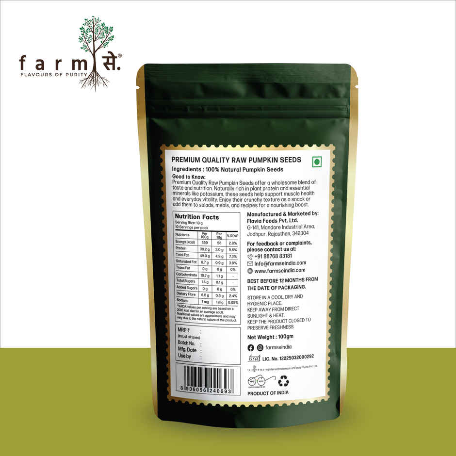 Farmse Pumpkin Seeds Raw