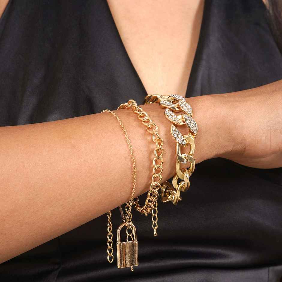 Joker & Witch Infinity Pool Gold Bracelet