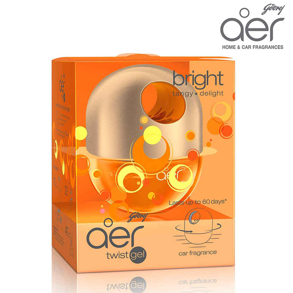 Godrej Aer Twist Car Air Freshener Gel Car Accessories Bright Tangy Delight