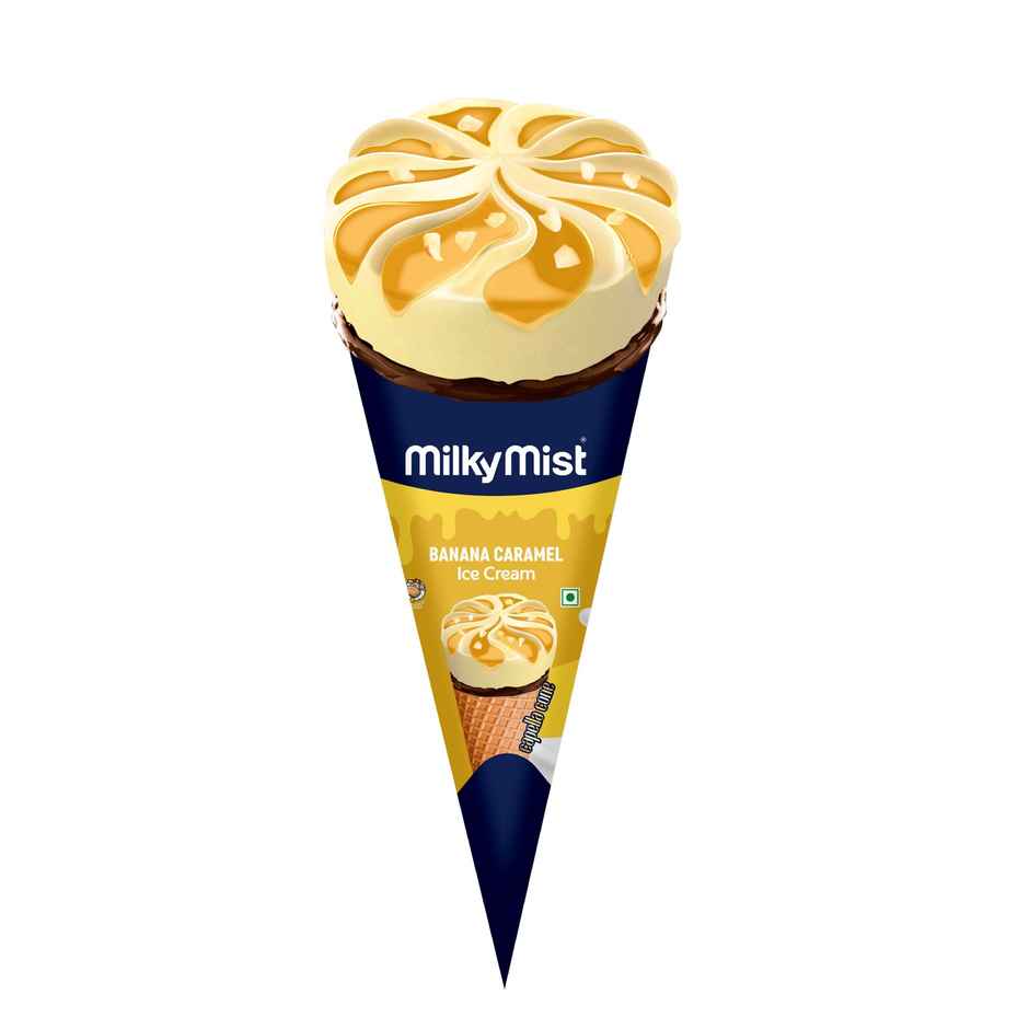 Milkymist Banana Caramel Cone | Creamy & Sweet