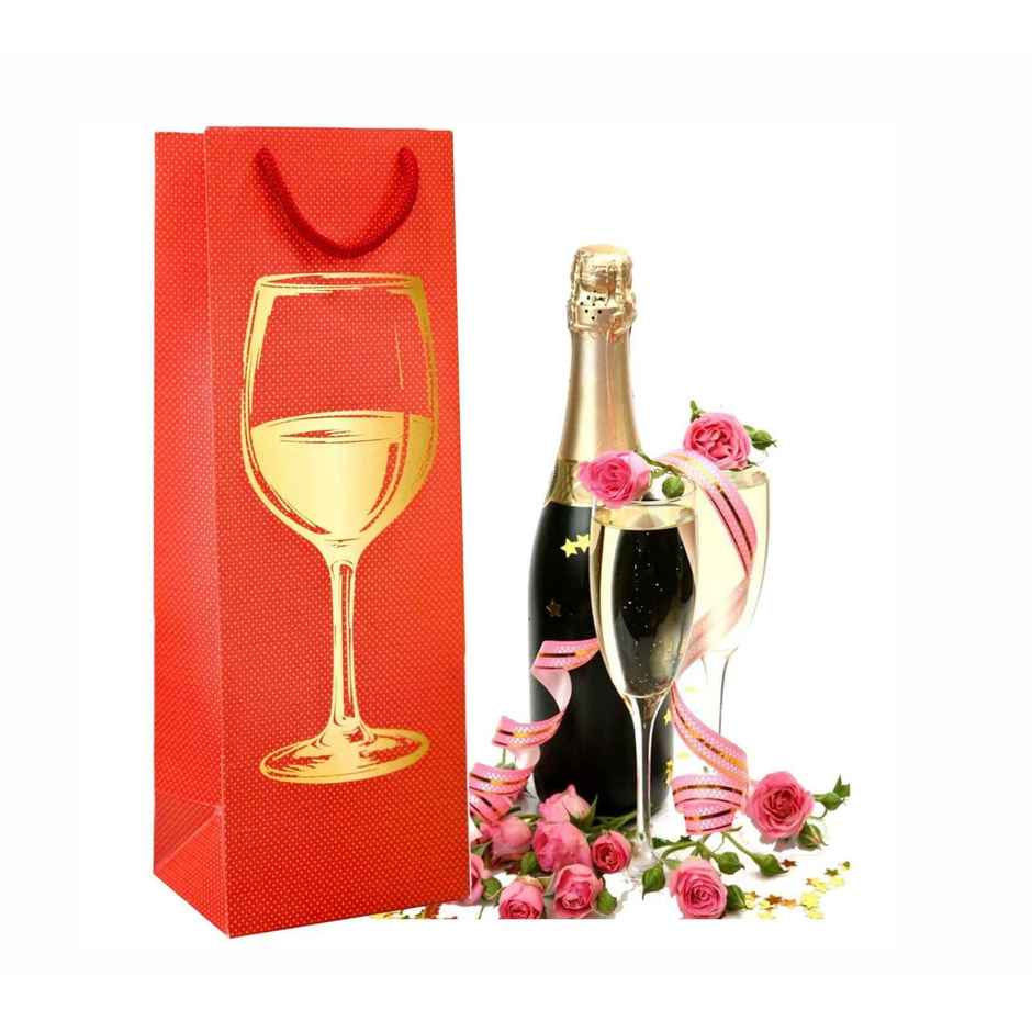 Premium Wine Bag | Red | Let's Vybe
