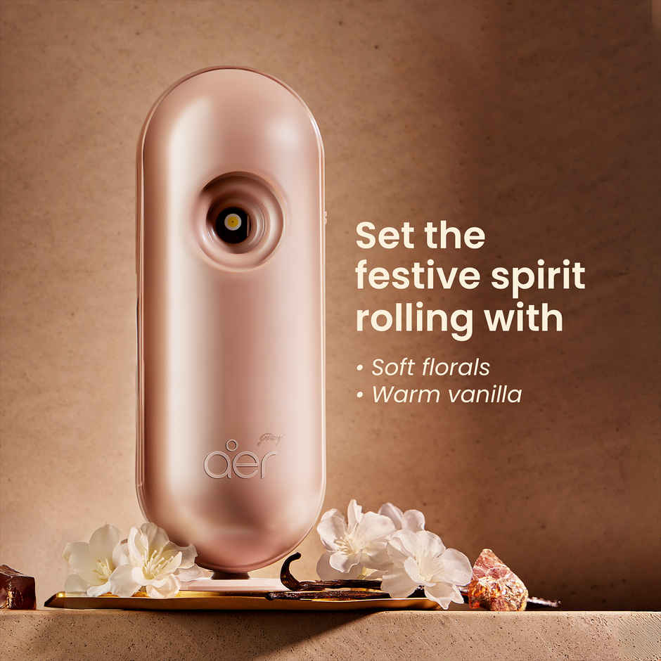 Godrej aer Matic Combi Room Freshener | Royal Vanilla Essence | Machine + Refill
