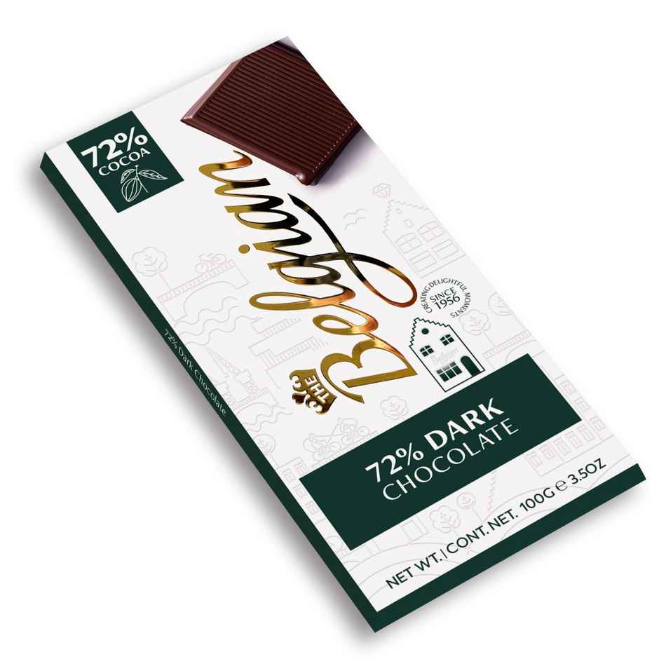 The Belgian Bar Dark Chocolate 72%