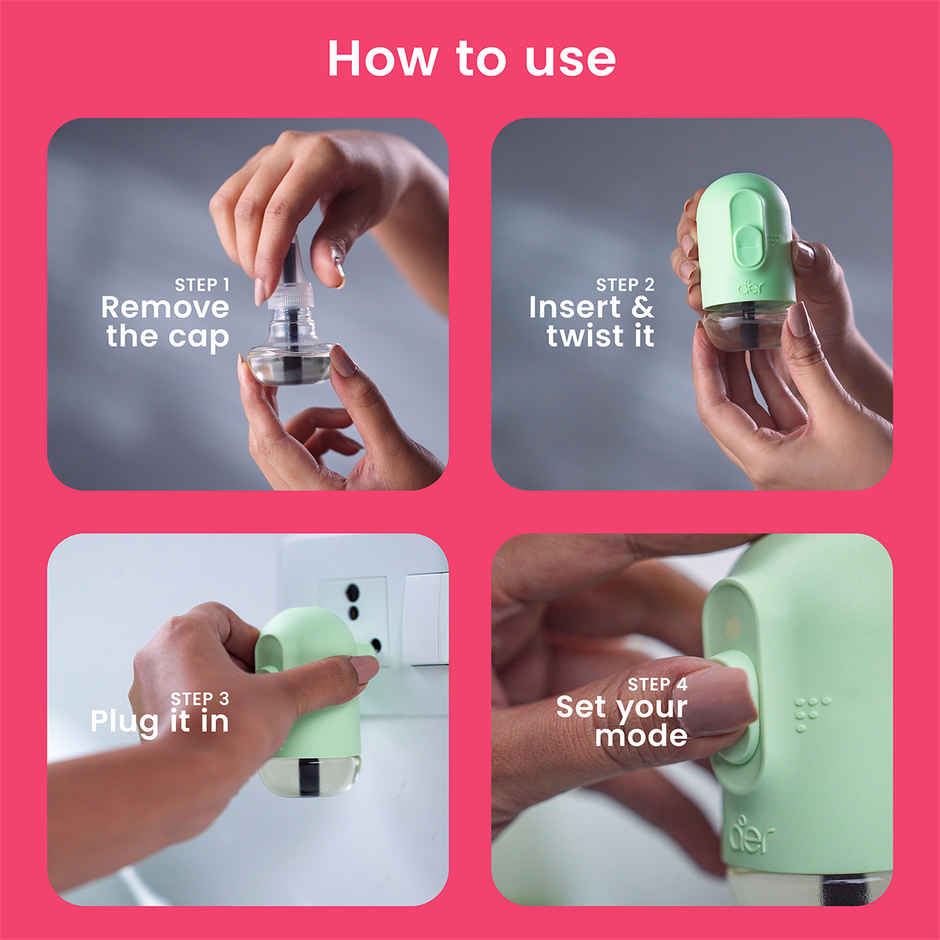 Godrej aer Plug Electric Air Freshener Refills | Rose Blossom
