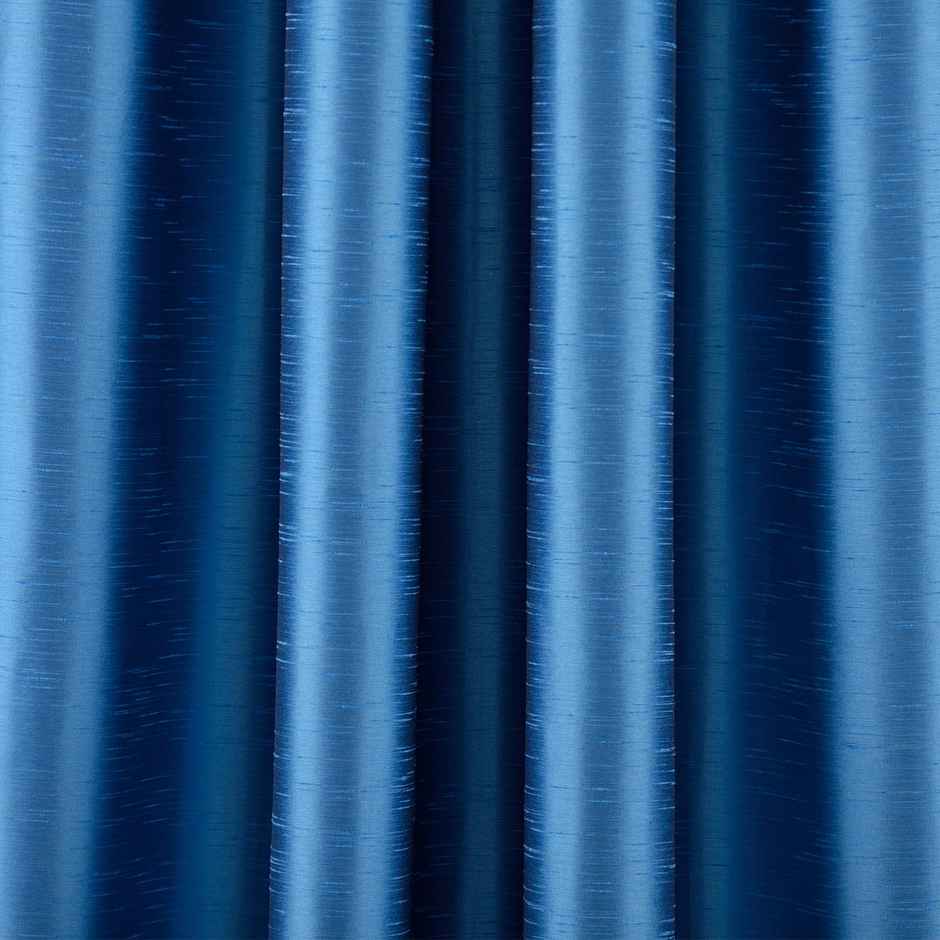Lushomes Lined Curtain - Blue | 7.5 ft | Urban Space | Curtains for Living Room | 54 x 90 inch