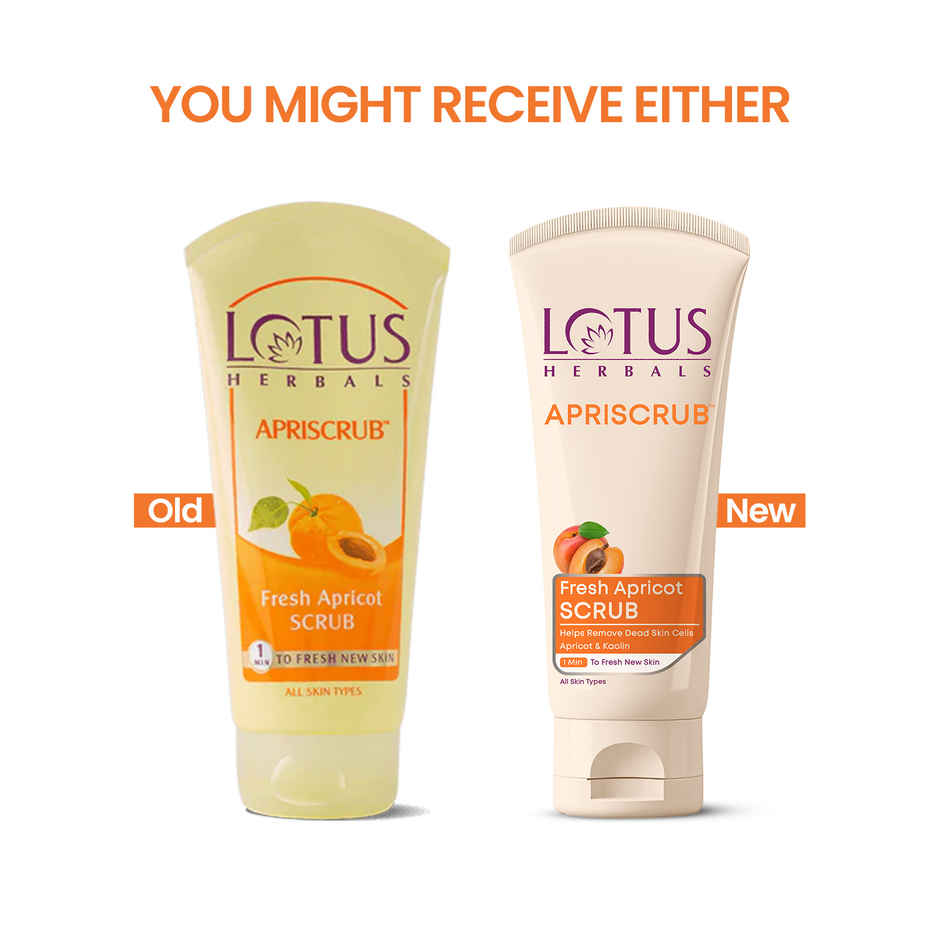 Lotus Herbals Apriscrub Fresh Apricot Exfoliating Face Scrub