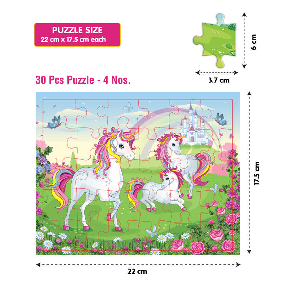 Funskool Unicorn 4 In 1 Puzzle 9555800