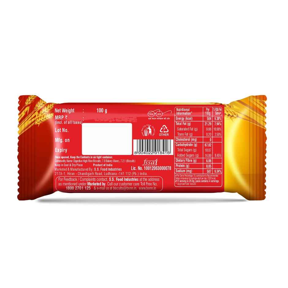 Bonn Digestive High Fiber Biscuits Healthy and High Fiber Cookies