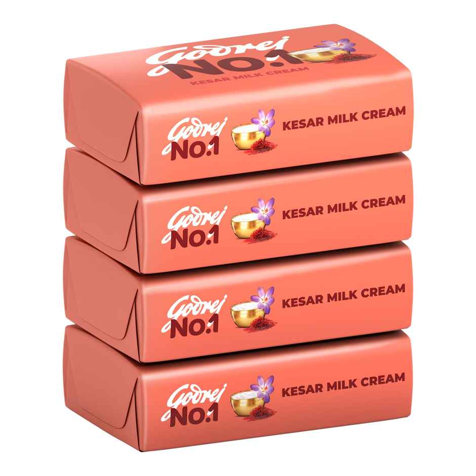 Godrej No.1 Bath Soap – Kesar & Milk Cream