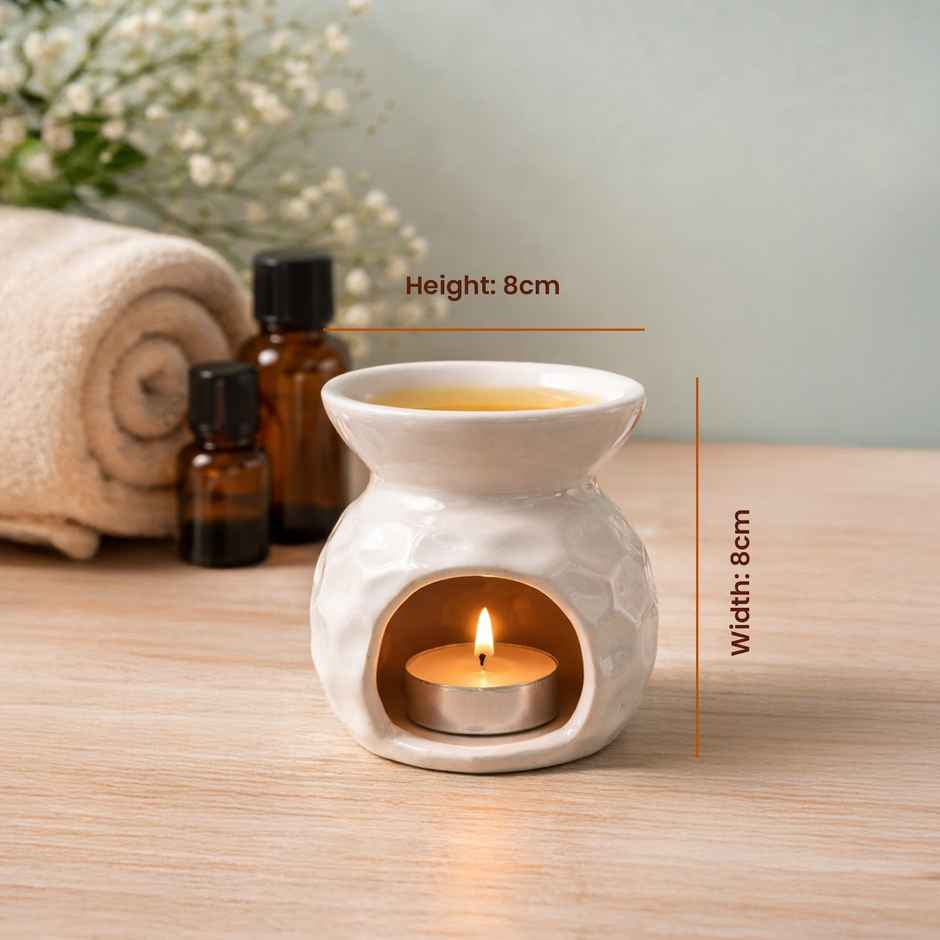 IRIS Premium White Ceramic Vaporizer Set | 3 Assorted Oils | 30 ml