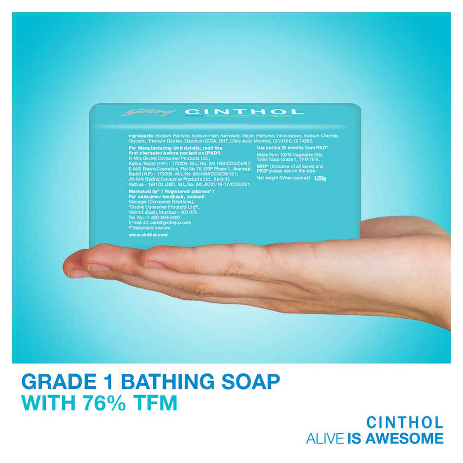 Cinthol Cool Bath Soap - Value Pack, For Men & Women