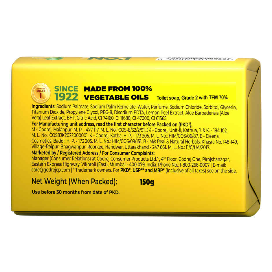Godrej No.1 Bath Soap - Lime & Aloe Vera