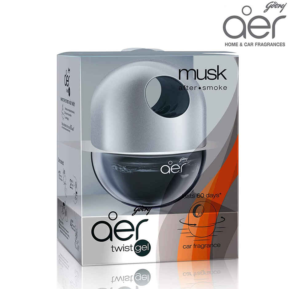Godrej Aer Twist Car Air Freshener Gel Car Accessories Musk After Smoke