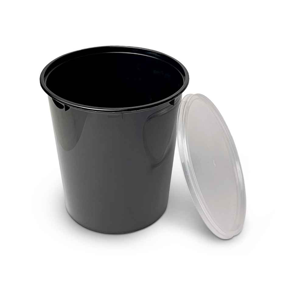 CREW4 Seal Reusable Plastic Containers with Lids for Food Storage - 1 L